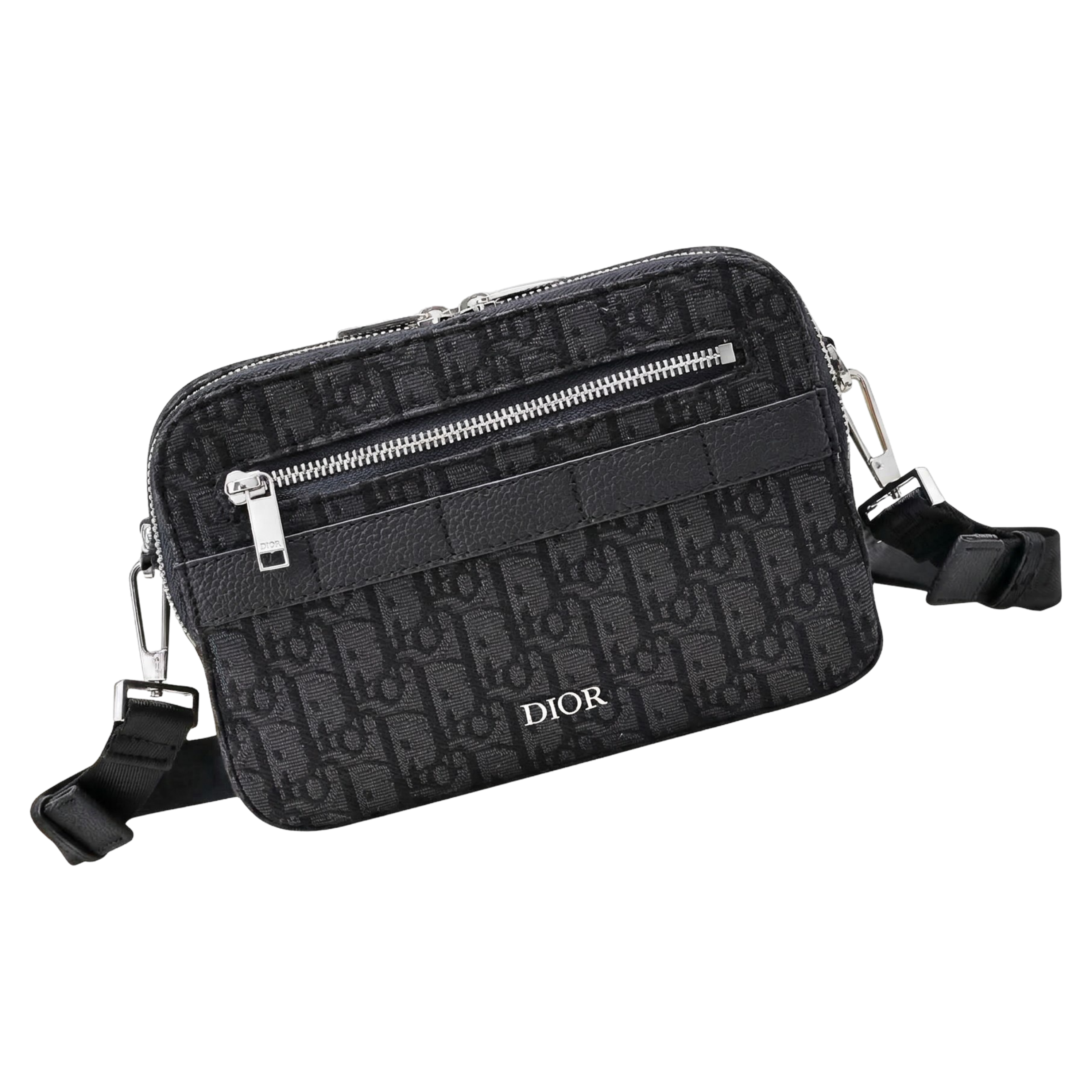 Elite Crossbody Bag – Black & Pearl White Small