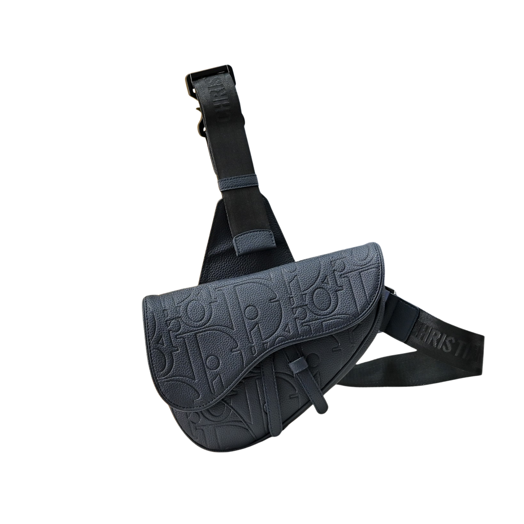 Elite Saddle Crossbody Bag – Monogram & Classic Black