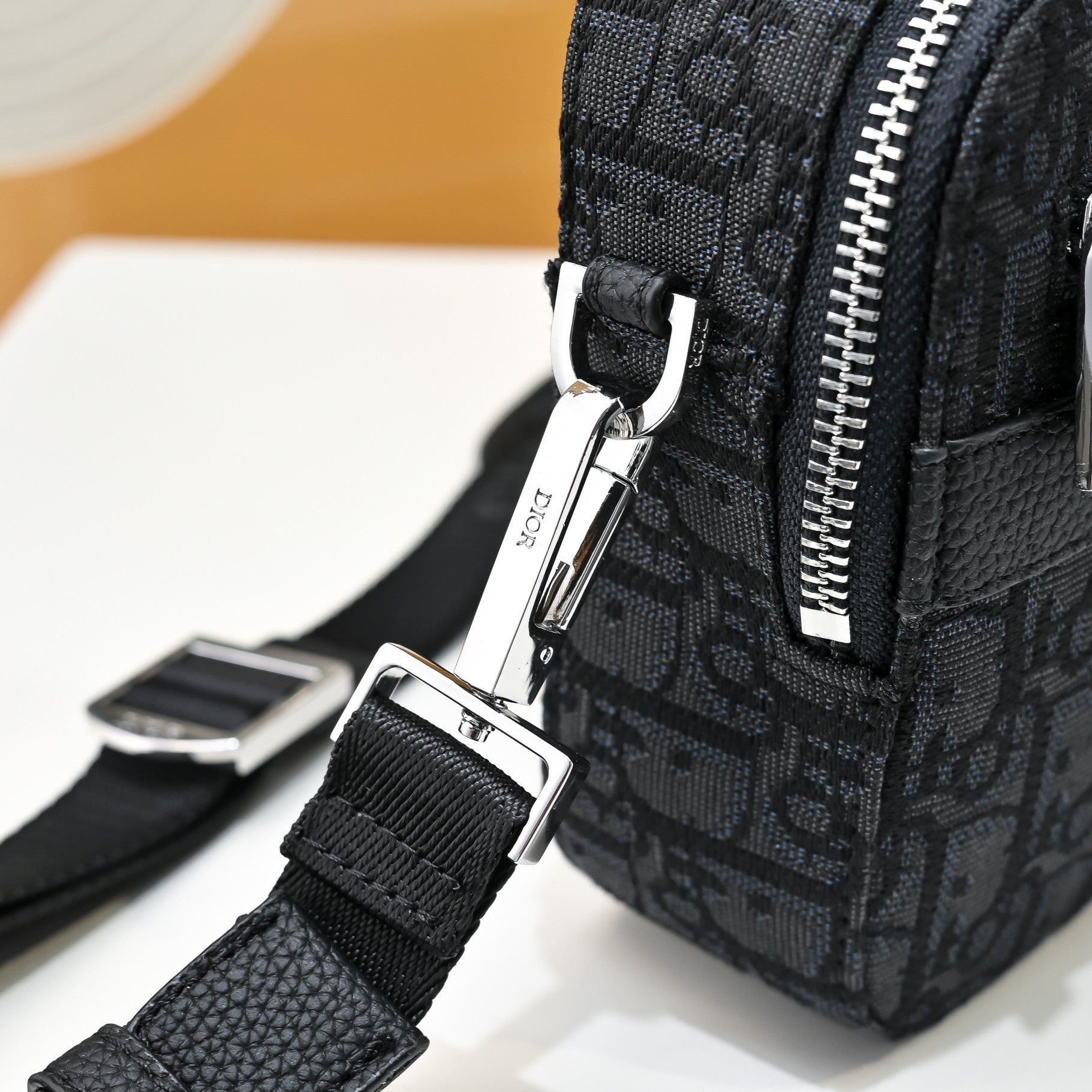 Elite Crossbody Bag – Black & Pearl White Small