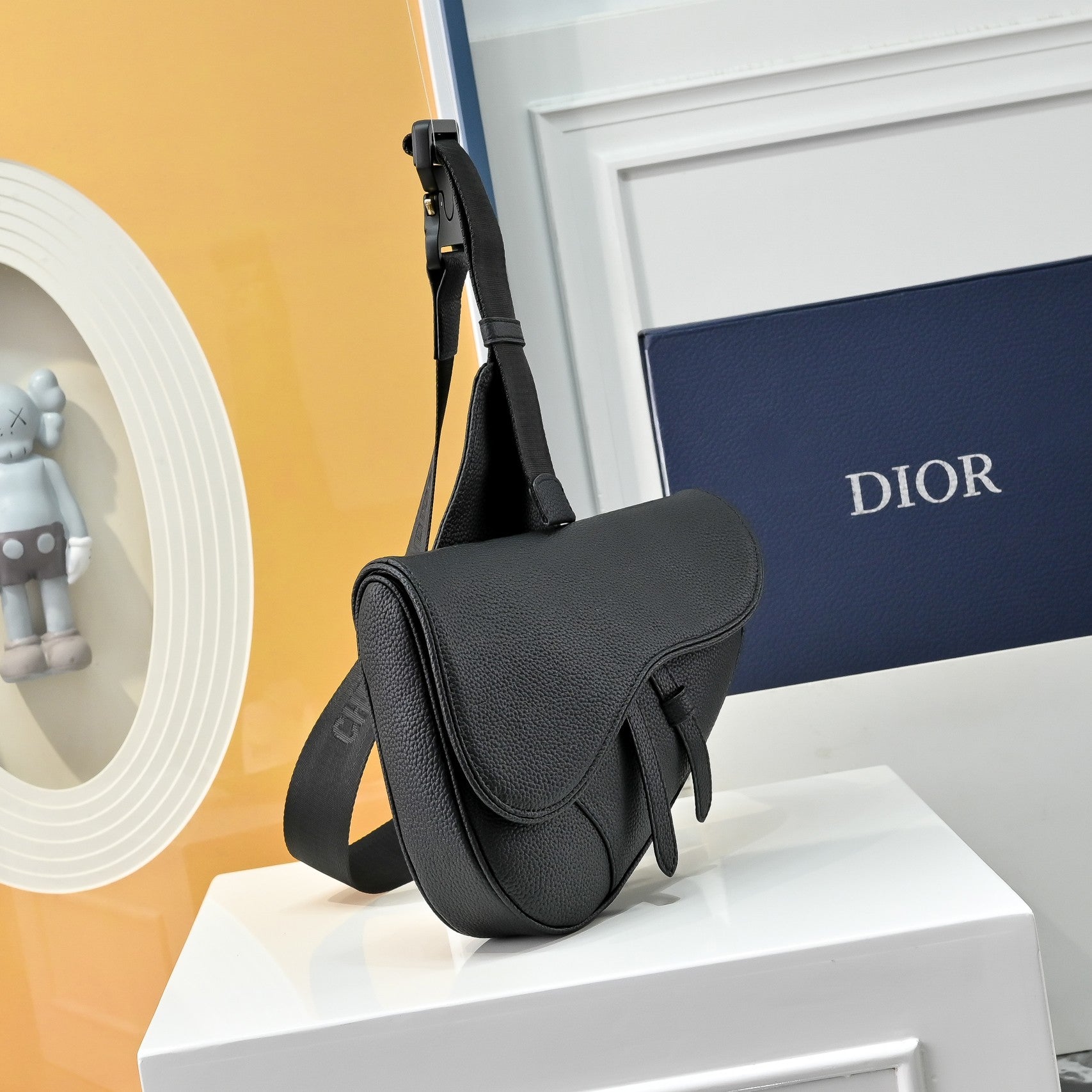 Elite Saddle Crossbody Bag – Monogram & Classic Black