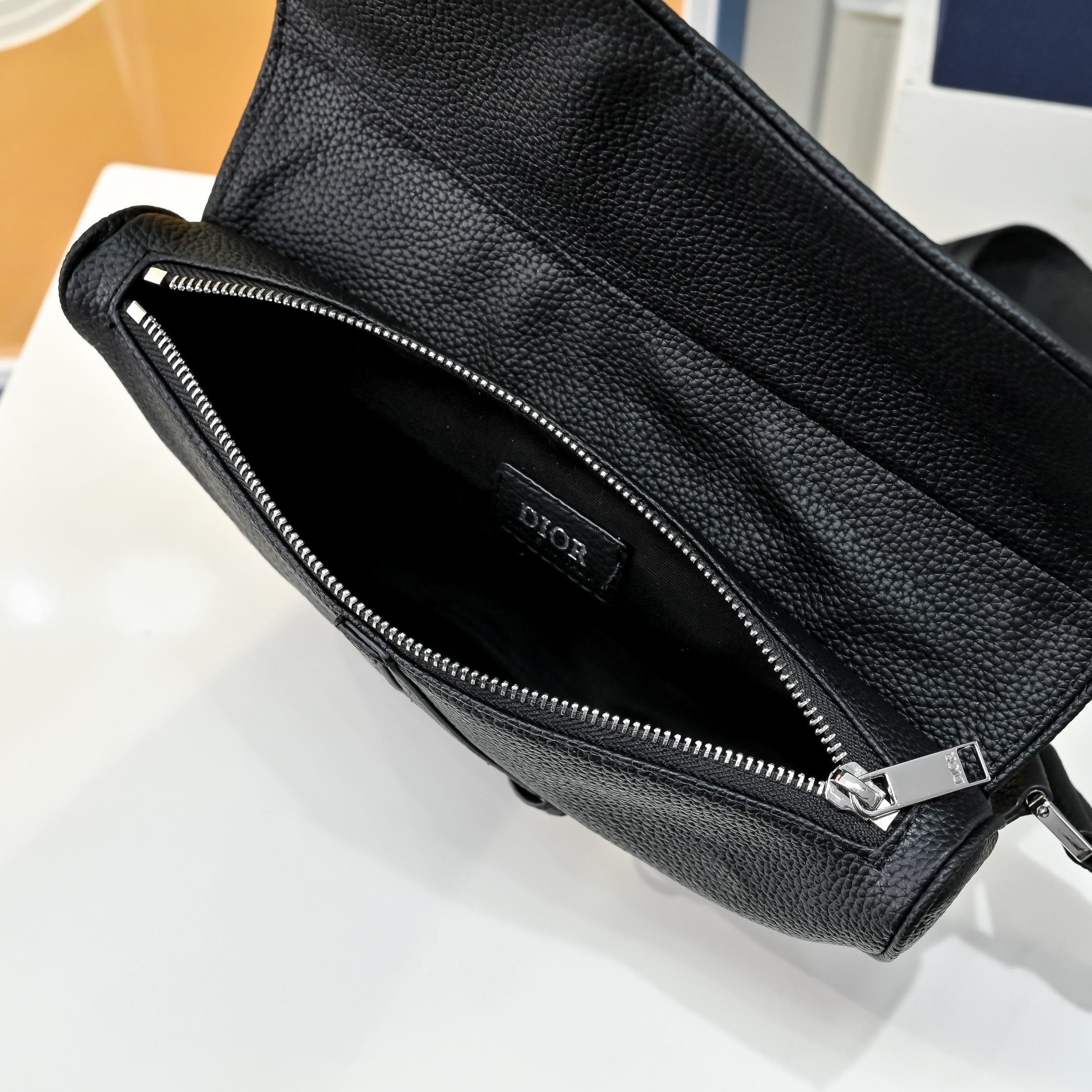 Elite Saddle Crossbody Bag – Monogram & Classic Black